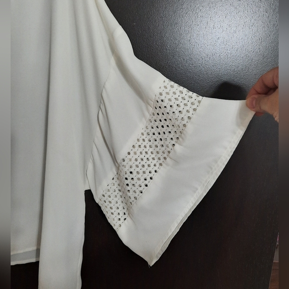 Kenneth Cole Reaction Sheer Blouse - Picture 3 of 8